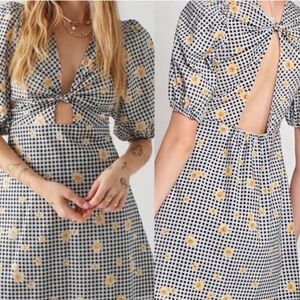 En Saison Gingham Mini Dress - SIZE LARGE